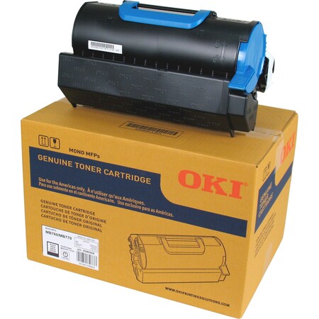 Oki Oki Black Toner For Mb760+, Mb760+ Wireless, Mb770+, Mb770F+, Mb770Fx+ 45460508